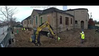 Thumbnail: Bexley Public Library Front Entry Update & Outdoor Reading Room Time Lapse 1/21-3/6