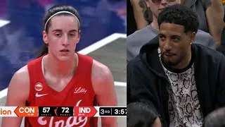 Thumbnail: Caitlin Clark Had Tyrese Haliburton IN AWE Courtside… 🔥