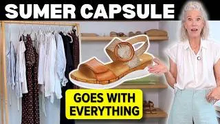 Thumbnail: 12 Piece Summer Capsule Wardrobe: LINEN + The Hero Shoe You Need! 50+