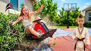Thumbnail: Trinity Crashes Her Crazy Cart After Preston's Karate Competition!!