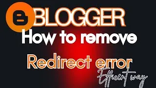 Thumbnail: Fix redirect error google search console blogger | These pages aren"t indexed or served on google