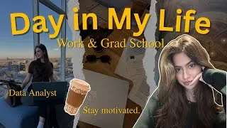 Thumbnail: Realistic Day in My Life | Data Analyst & Grad Student 2026 | Productivity, Routine & Motivation