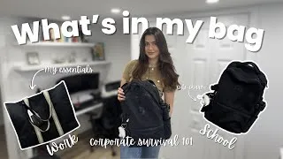 Thumbnail: What’s in my Bag for Corporate Work & School ESSENTIALS Tech Professional & Master’s Student Edition