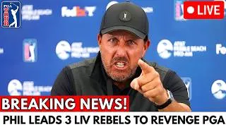 Thumbnail: PGA Tour in CHAOS: 3 LIV Rebels Led by Mickelson Launch Coordinated Lawsuit Over Frozen Unification