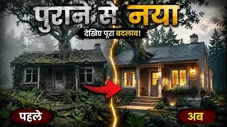 Thumbnail: Forest Abandoned House Restoration | AI Before vs After Transformation 😱🏡