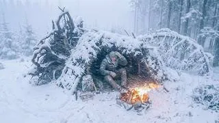 Thumbnail: Surviving a Brutal -31°C Winter Night Alone in a Bushcraft Shelter