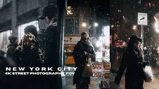 Thumbnail: The Snow Storm | New York City Street Photography 4k POV