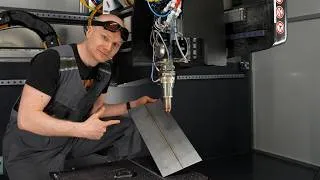 Thumbnail: This 20,000W Laser Welds Metal at 20 Inches Per Second