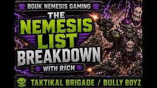 Thumbnail: Nemesis List Breakdown Episode 4 – Bully Boyz/Taktikal Brigade
