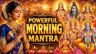 Thumbnail: 🕉️ POWERFUL MORNING MANTRAS | Ganesha, Shiva, Hanuman, Lakshmi, Kubera, Vishnu & Gayatri | Positive