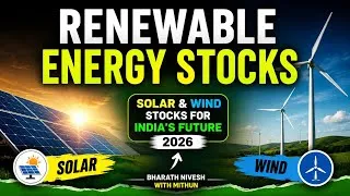 Thumbnail: Renewable Energy Stocks in India 2026 | Best Solar & Wind Stocks for the Future?