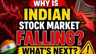 Thumbnail: Why Is the Indian Stock Market Falling? 📉 Crash or Buying Opportunity? Sensex & Nifty Latest Update