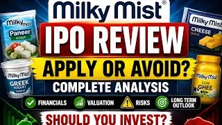 Thumbnail: Milky Mist IPO Review 2026 | Should You Apply? Complete Analysis, GMP, Risks & Long-Term Outlook