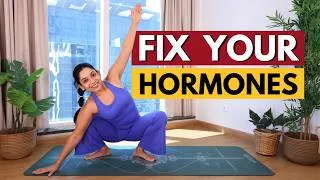 Thumbnail: Yoga for PCOS & Hormonal Balance | 30 Min Full Body Metabolism Reset
