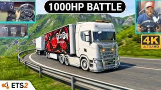 Thumbnail: Scania 1000HP Battles the Mpumalanga Mountains! | Heavy Cargo on Dangerous Roads | ETS2  Moza Wheel