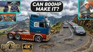 Thumbnail: Volvo 800HP Conquers Venda Mountains! | Heavy Cargo, Steep Hills & Crazy Traffic | ETS2 Moza Wheel