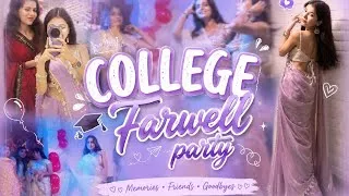 Thumbnail: College Farewell Party 2026 💜 | Saree Look ✨ Fun, Dance, Friends & Unforgettable Memories 🎓 
