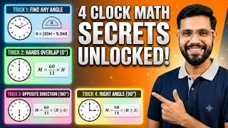 Thumbnail: Clock tricks : 4 SUPER FAST Clock Math Shortcuts | Solve ANY Question in Seconds! 🚀 