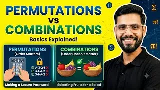 Thumbnail: Permutations & Combinations Full Concept for Beginners✅