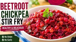 Thumbnail: Healthy Beetroot & Chickpea Coconut Stir Fry | Easy Vegan Recipe