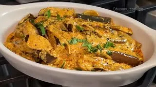 Thumbnail: Quick & Easy Curd Brinjal Curry - Dahi Baingan