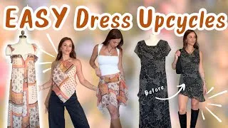 Thumbnail: Transforming Thrifted Dresses into My Pinterest Inspo! (3 Easy Upcycles)
