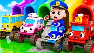 Thumbnail: Can you Guess every Vehicle Color? | Learn Colors with Police Car, Fire Truck | Kids Song |Bibiberry