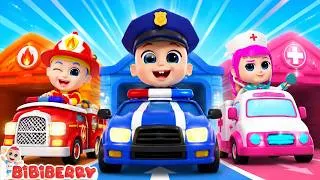Thumbnail: Rescue Team is Coming | Fire Truck, Police Car,Ambulance | Kids Song & Nursery Rhymes | BibiBerry TV