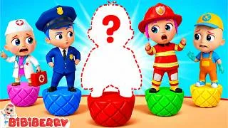 Thumbnail: Five Little Babies Song 🕵️‍♂️ Bingo Job Song | Kids Song & Nursery Rhymes | BibiBerry TV