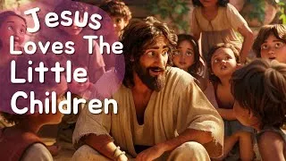 Thumbnail: Jesus Loves the Little Children | with Lyrics & AI Fun Images