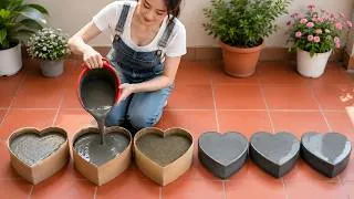 Thumbnail: Incredibly easy and romantic - How to make a DIY gift for your family using cardboard and cement