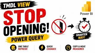 Thumbnail: Stop Opening Power Query for Small Changes | Power BI TMDL View Tamil