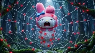 Thumbnail: Cinnamoroll Becomes a Hero to Rescue My Melody from the Terrifying Giant Spider !