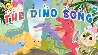 Thumbnail: 🦕 Dino Song for kids | 🦖 FUN FACTS about Dinosaurs | 🎤 Sing Along | Carnivores | Herbivores