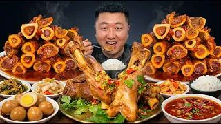 Thumbnail: Giant Pork Marrow Bones & Lamb Bone Marrow ASMR! Chinese Mukbang | 食べ | 吃播