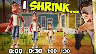 Thumbnail: Hello Neighbor BUT I SHRINK EVERY 30 SECONDS (HN Challenges #7)