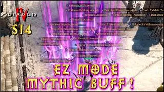 Thumbnail: Diablo 4 S14 EZ MODE MYTHIC BUFF ! LoH