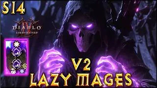 Thumbnail: S14 V2 LAZY SHADOW MAGES ! Summoner Necromancer Build Diablo 4 LoH