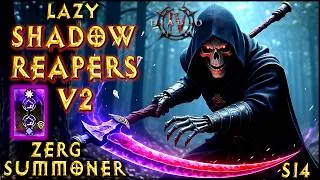 Thumbnail: S14 V2 LAZY SHADOW LORD REAPERS ! Summoner Necromancer Build Diablo 4 LoH