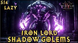 Thumbnail: S14 LAZY IRON LORD SHADOW GOLEMS ! Summoner Necromancer Build Diablo 4 LoH