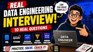 Thumbnail: Rakuten Data Engineering Interview Experience | Real SQL & PySpark Questions #bigdata #dataengineer