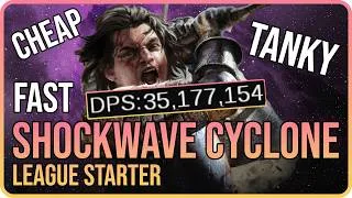 Thumbnail: Spin 2 Win Map BLASTER | Shockwave Cyclone Slayer 3.29 League Start Build Guide