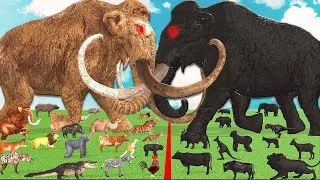 Thumbnail: Pleistocene era Mammals vs Shadow Itself Size Comparison Epic Battle Animal Revolt Battle Simulator