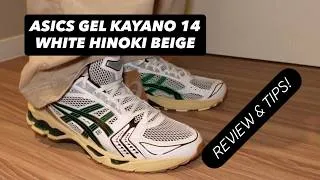 Thumbnail: ASICS GEL KAYANO 14 WHITE HINOKI BEIGE SHOE REVIEW ON FOOT! SIZING AND MORE!