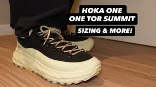 Thumbnail: HOKA ONE ONE TOR SUMMIT BLACK PAMPAS GRASS COLOURWAY ON FOOT REVIEW! SIZING AND MORE!