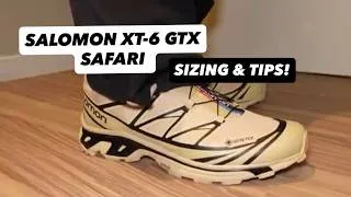Thumbnail: SALOMON XT-6 GTX GORETEX SAFARI COLOURWAY SHOE REVIEW ON FOOT! SIZING AND MORE!