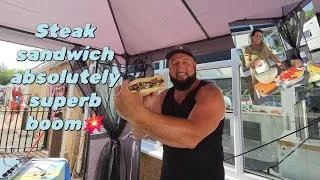 Thumbnail: The ultimate steak sandwich, followed by fruit dessert.