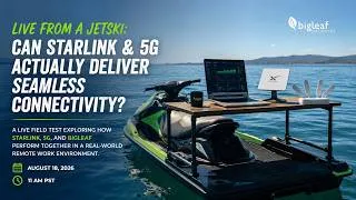 Thumbnail: Live from a Jetski - The Idea | Can Starlink & 5G Handle a Live Webinar?