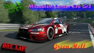 Thumbnail: Mitsubishi Lancer Evo GT3 - Hot Lap - Nuerburgring Nordschleife - green hell on board 54th race GTS