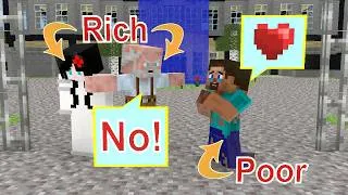 Thumbnail: The love story of poor Steve and Sadako - Minecraft Animation